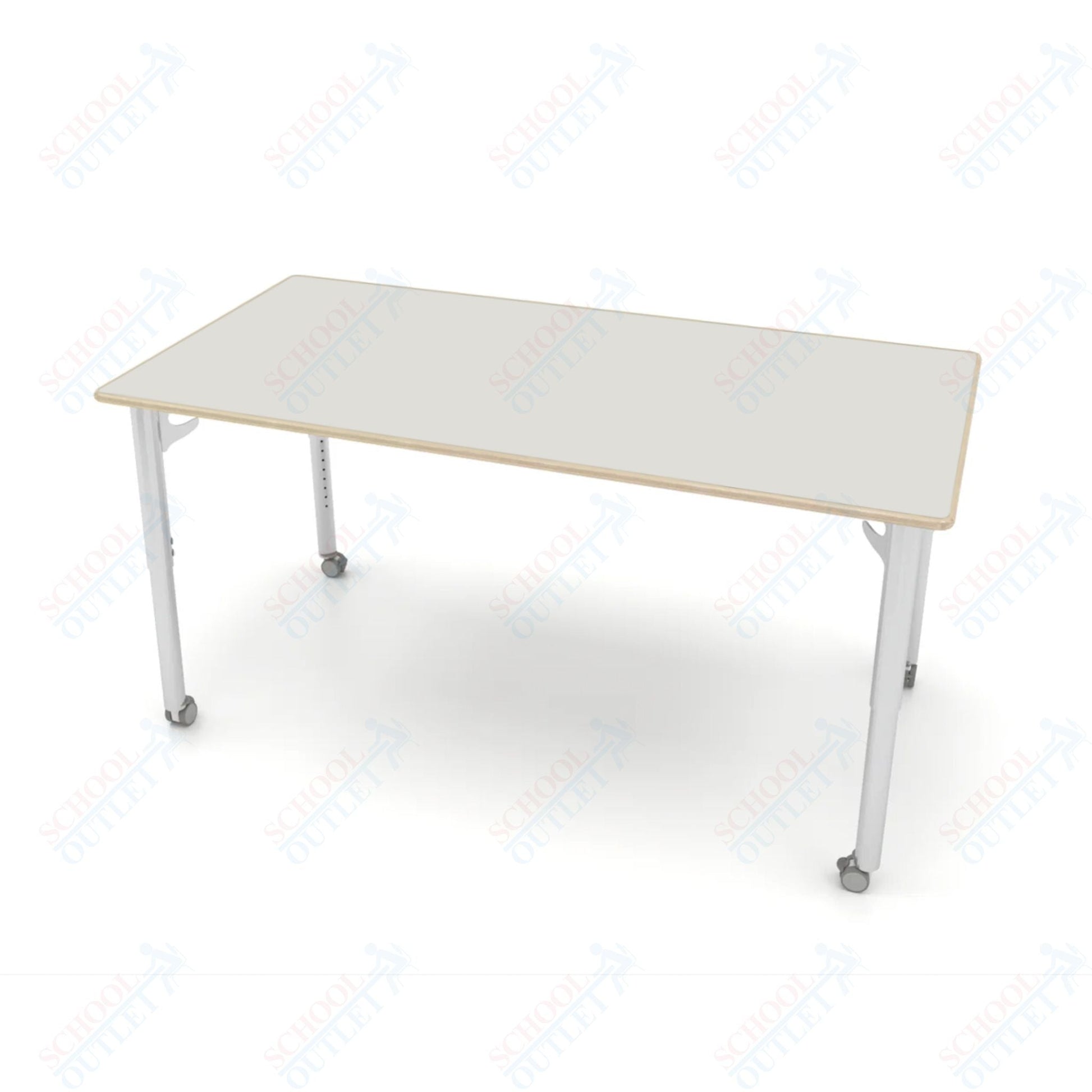 CEF ESTO Table 65.5" x 34" Fenix on Baltic Birch Top and Adjustable Height Legs - SchoolOutlet