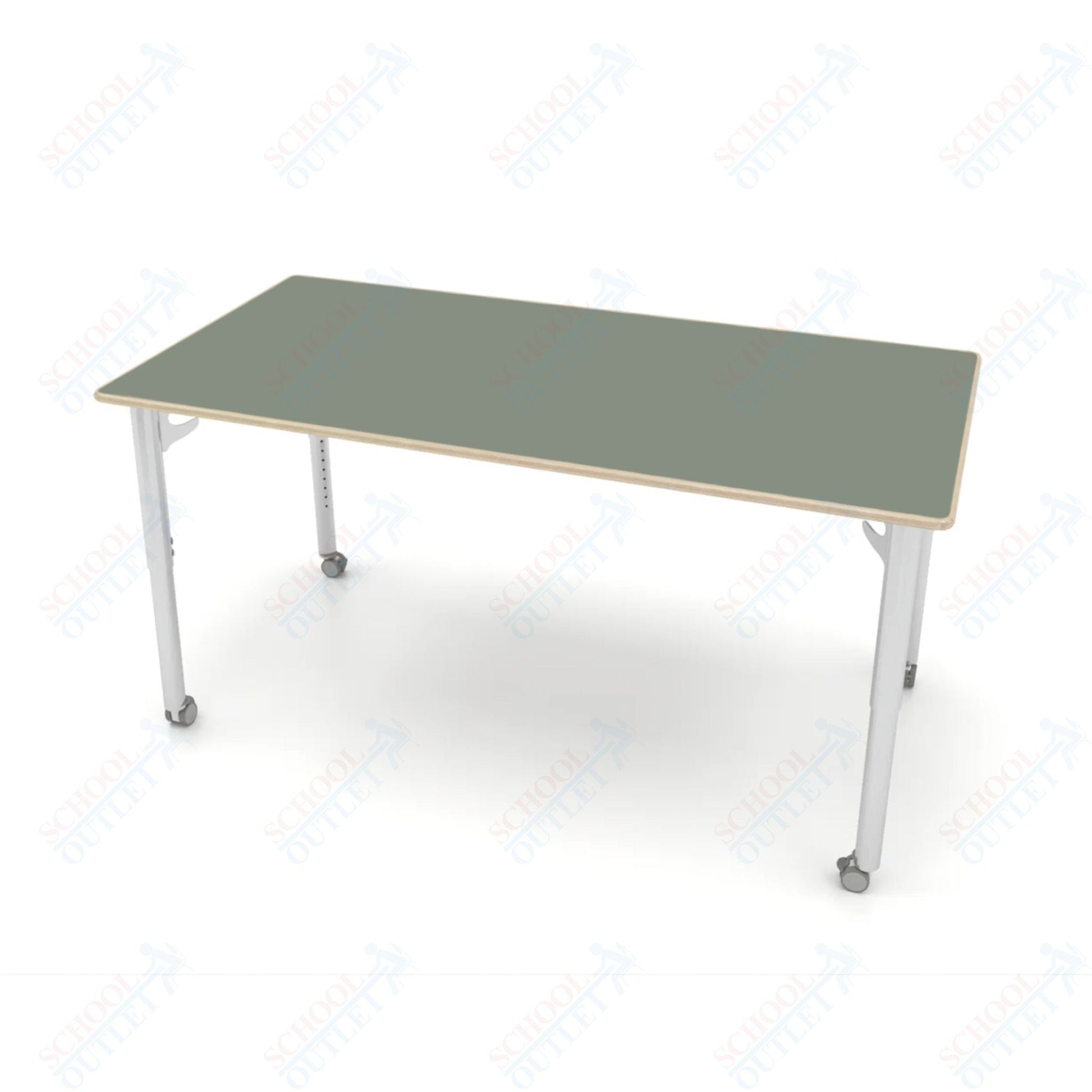 CEF ESTO Table 65.5" x 34" Fenix on Baltic Birch Top and Adjustable Height Legs - SchoolOutlet