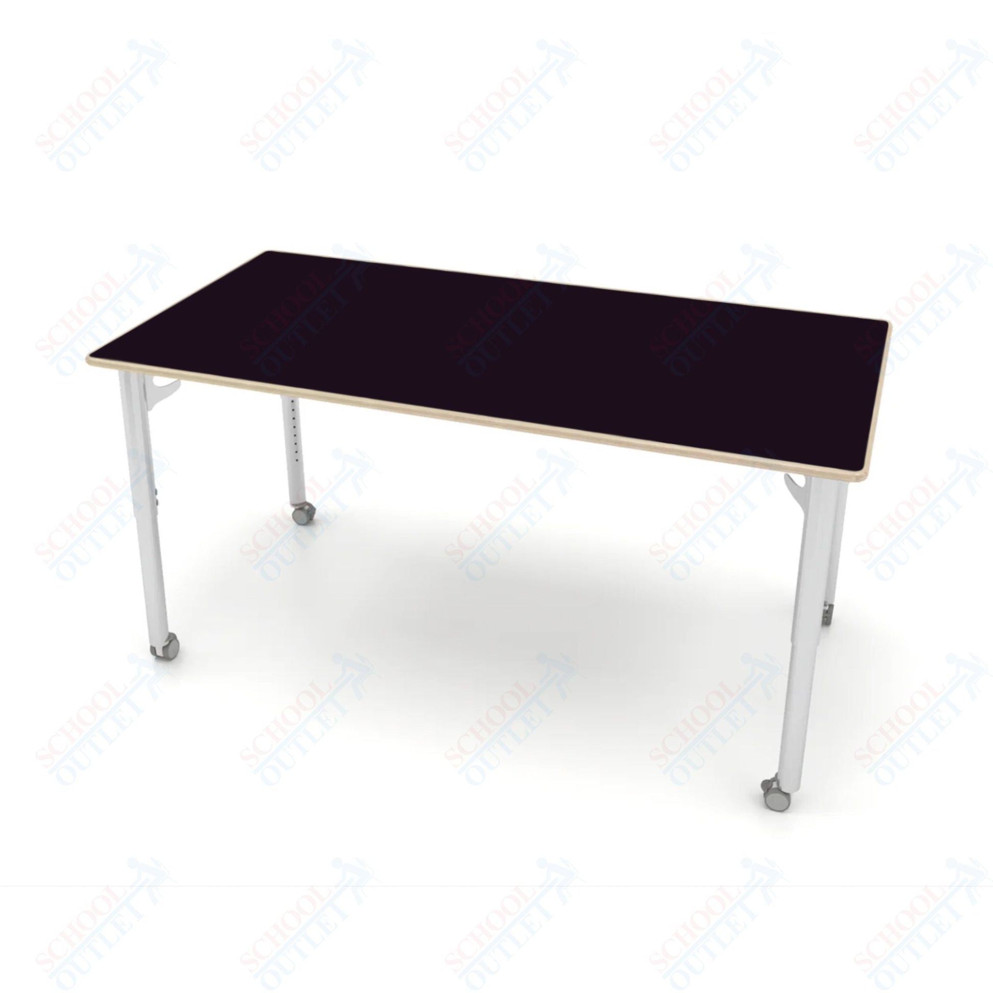 CEF ESTO Table 65.5" x 34" Fenix on Baltic Birch Top and Adjustable Height Legs - SchoolOutlet