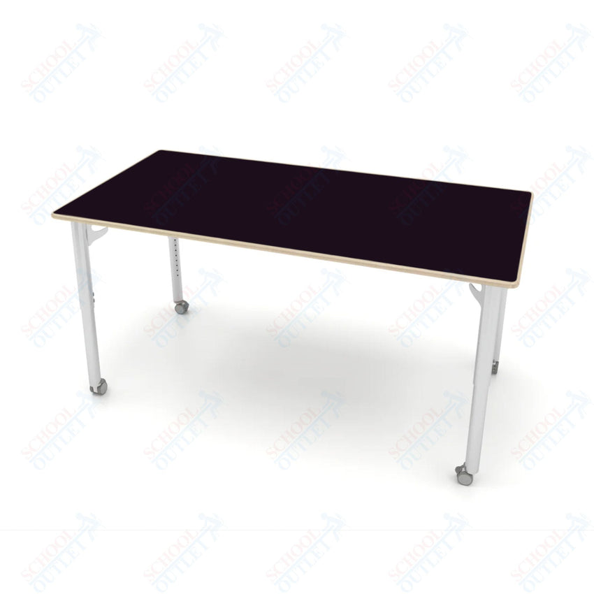 CEF ESTO Table 65.5" x 34" Fenix on Baltic Birch Top and Adjustable Height Legs - SchoolOutlet