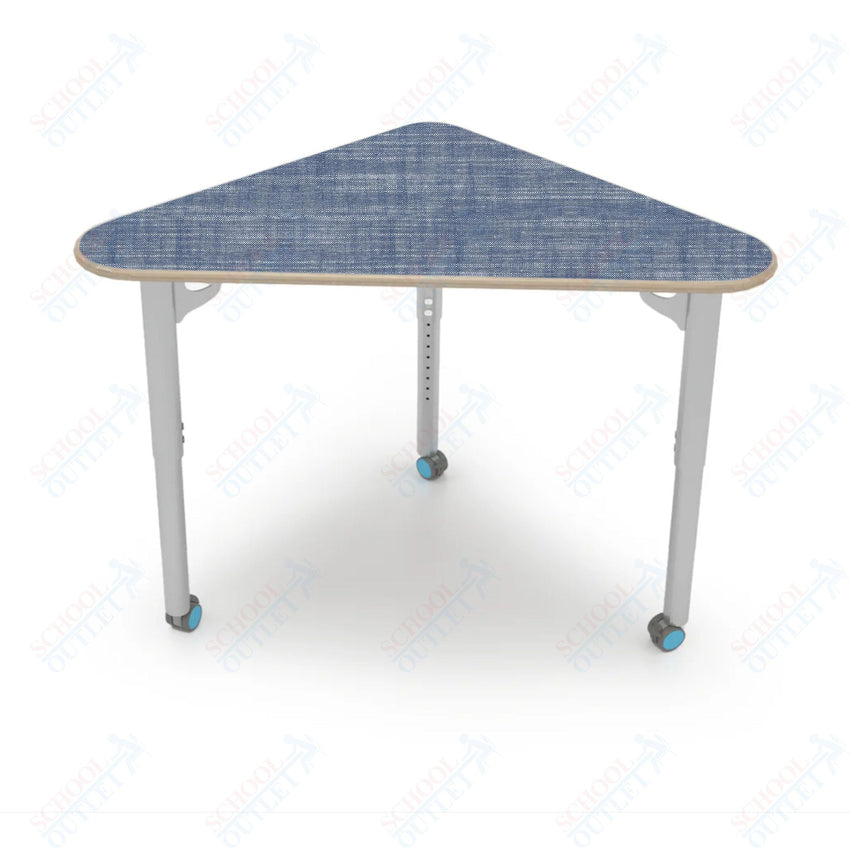 CEF ESTO Triangle Student Desk 41" x 25.25" High - Pressure Laminate Top on Baltic Birch and Adjustable Height Legs - SchoolOutlet