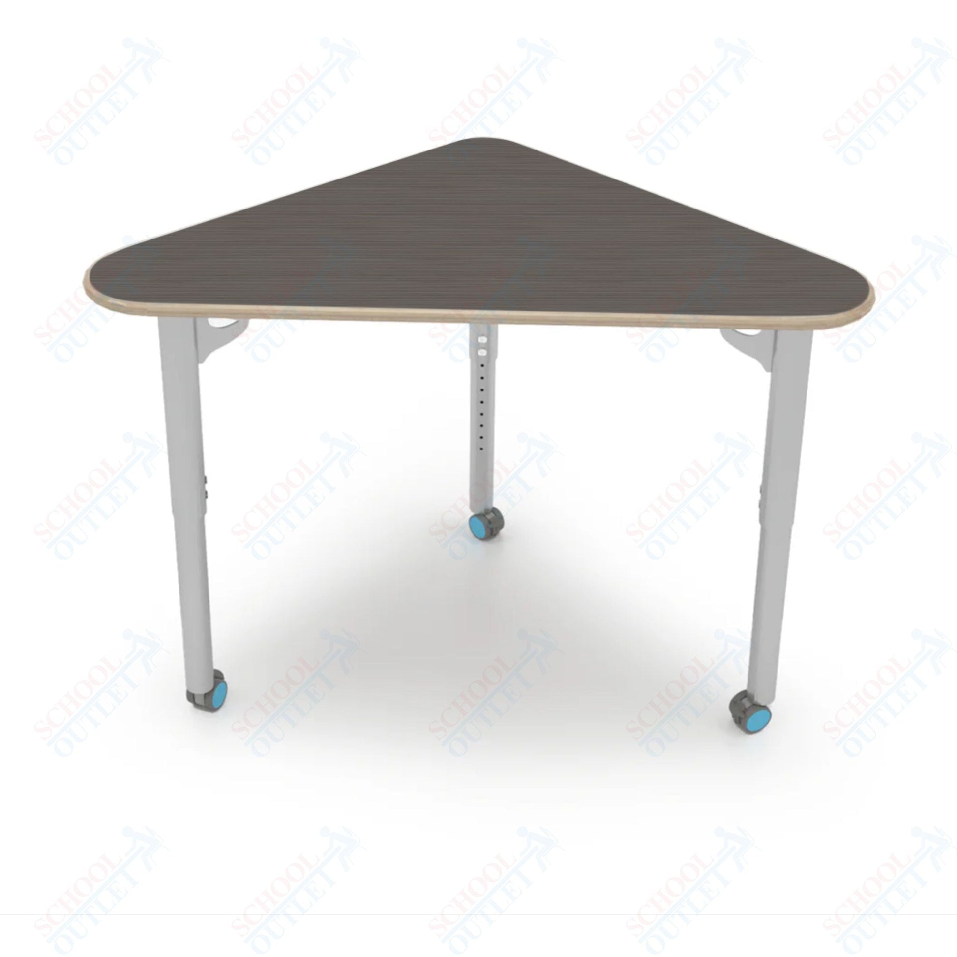 CEF ESTO Triangle Student Desk 41" x 25.25" High - Pressure Laminate Top on Baltic Birch and Adjustable Height Legs - SchoolOutlet