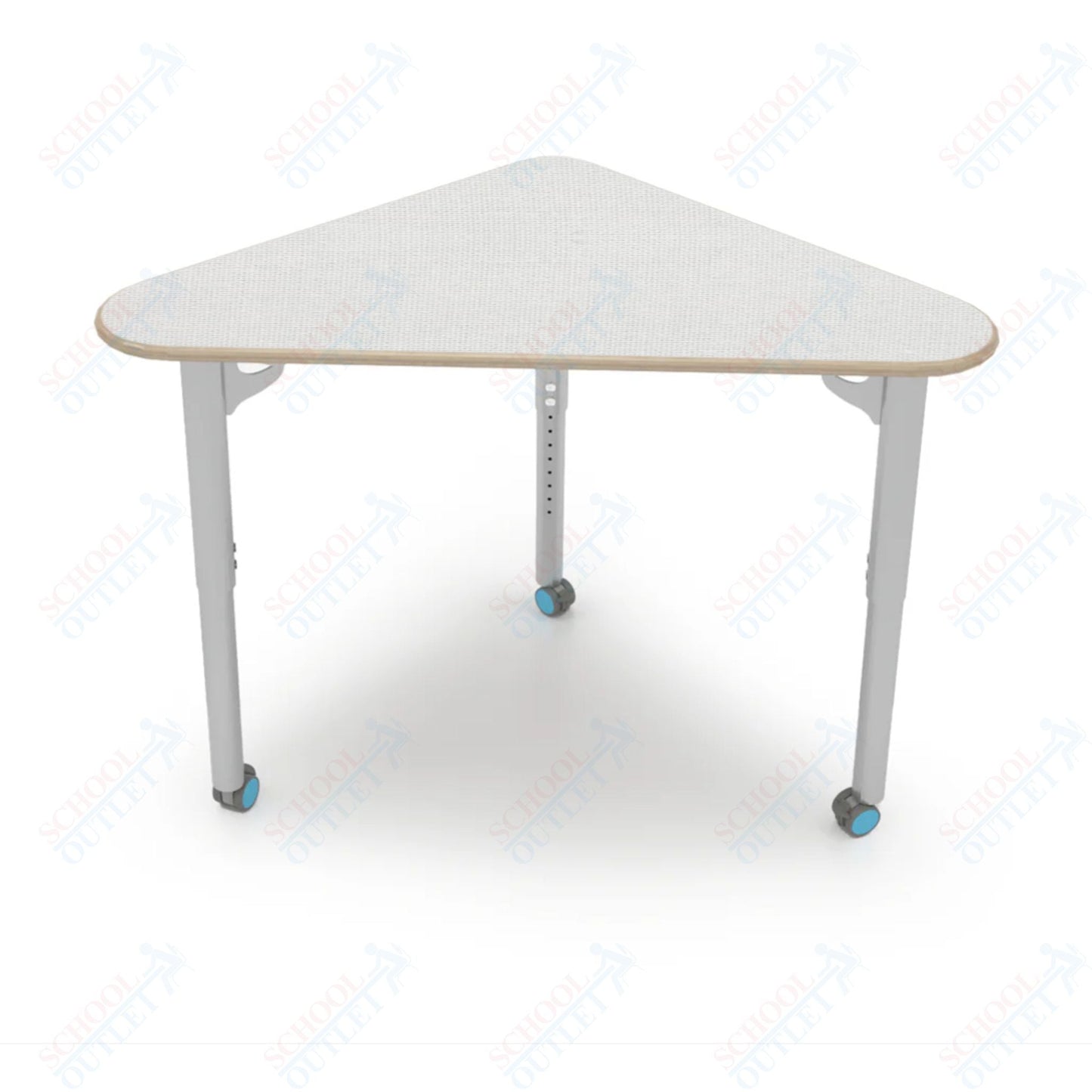 CEF ESTO Triangle Student Desk 41" x 25.25" High - Pressure Laminate Top on Baltic Birch and Adjustable Height Legs - SchoolOutlet