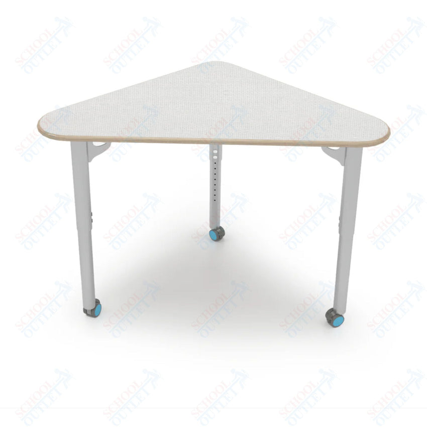 CEF ESTO Triangle Student Desk 41" x 25.25" High - Pressure Laminate Top on Baltic Birch and Adjustable Height Legs - SchoolOutlet