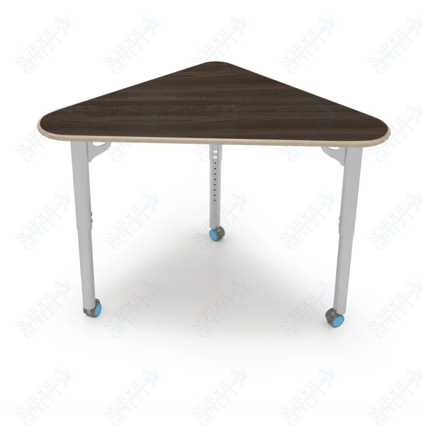CEF ESTO Triangle Student Desk 41" x 25.25" High - Pressure Laminate Top on Baltic Birch and Adjustable Height Legs - SchoolOutlet