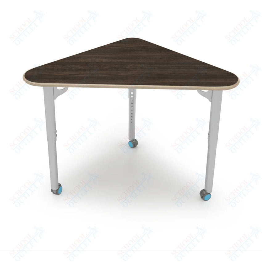 CEF ESTO Triangle Student Desk 41" x 25.25" High - Pressure Laminate Top on Baltic Birch and Adjustable Height Legs - SchoolOutlet