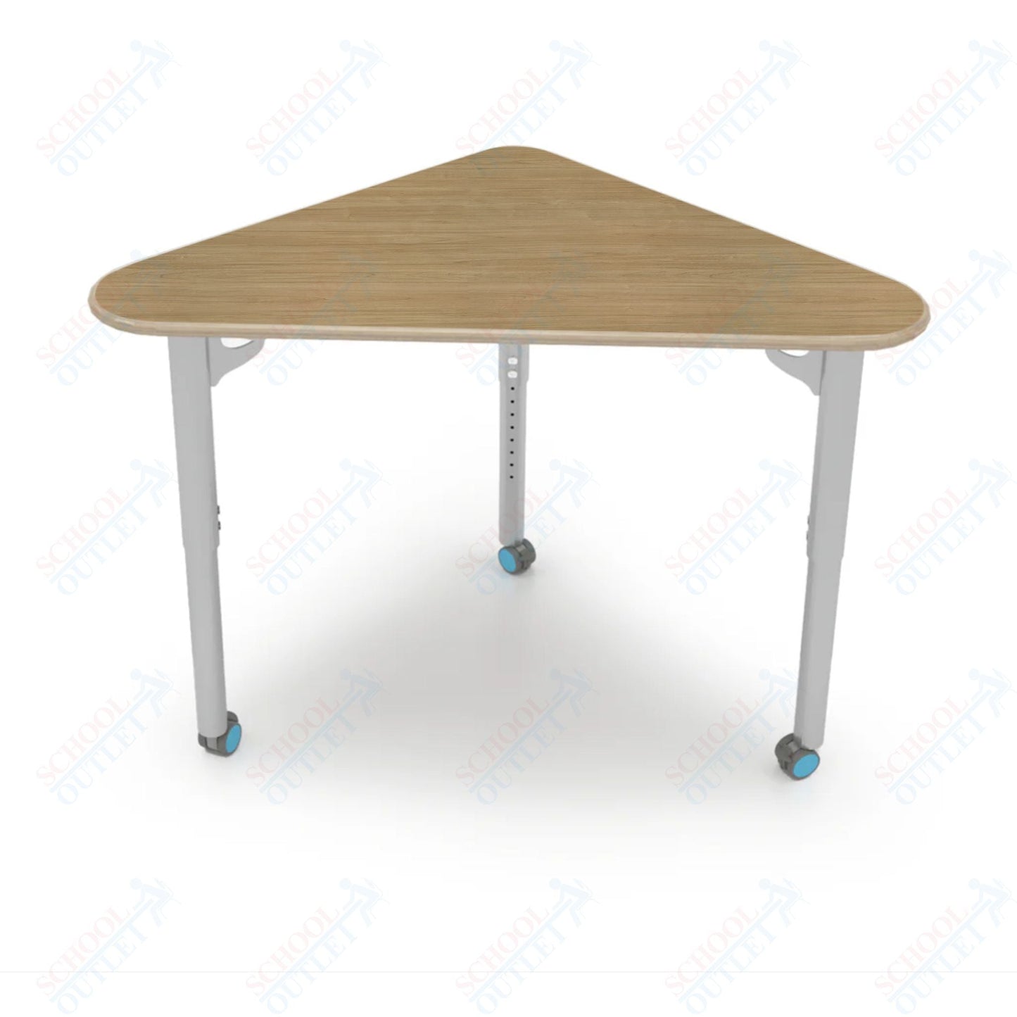 CEF ESTO Triangle Student Desk 41" x 25.25" High - Pressure Laminate Top on Baltic Birch and Adjustable Height Legs - SchoolOutlet