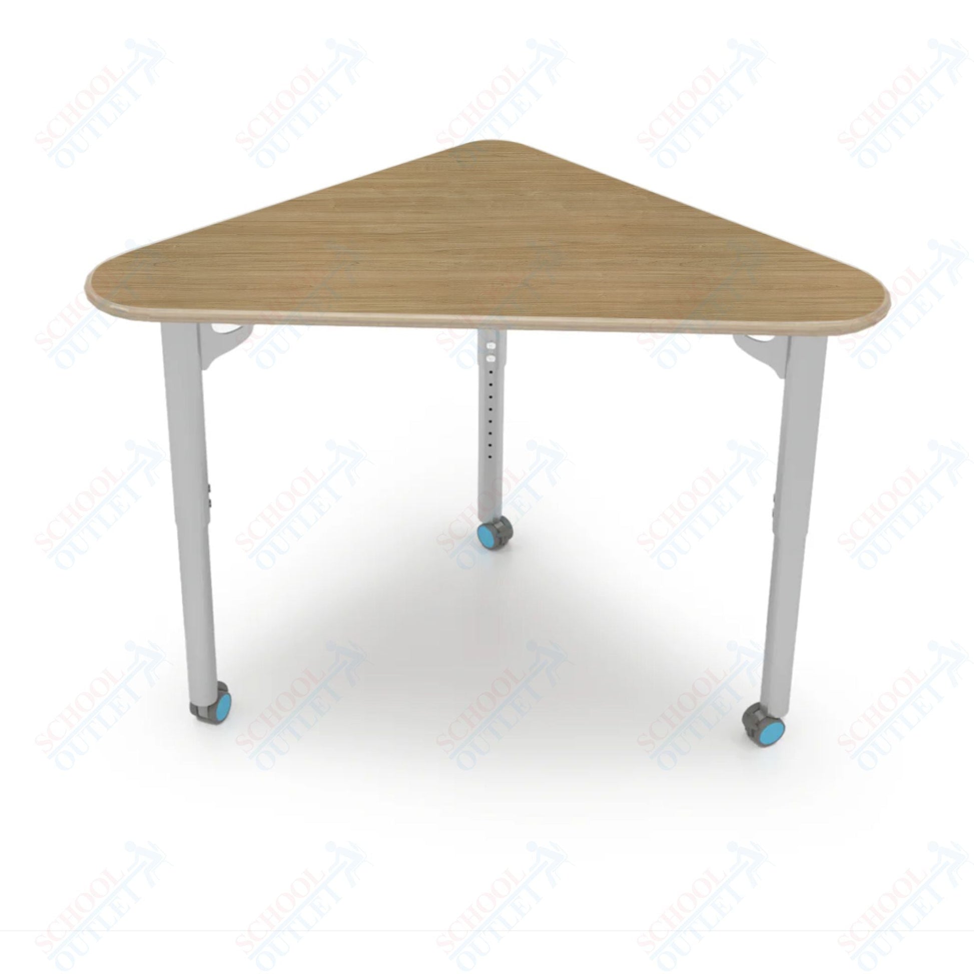 CEF ESTO Triangle Student Desk 41" x 25.25" High - Pressure Laminate Top on Baltic Birch and Adjustable Height Legs - SchoolOutlet