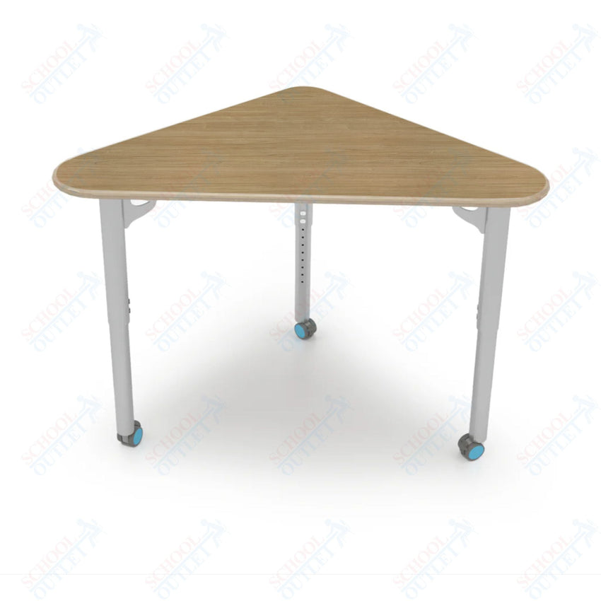 CEF ESTO Triangle Student Desk 41" x 25.25" High - Pressure Laminate Top on Baltic Birch and Adjustable Height Legs - SchoolOutlet