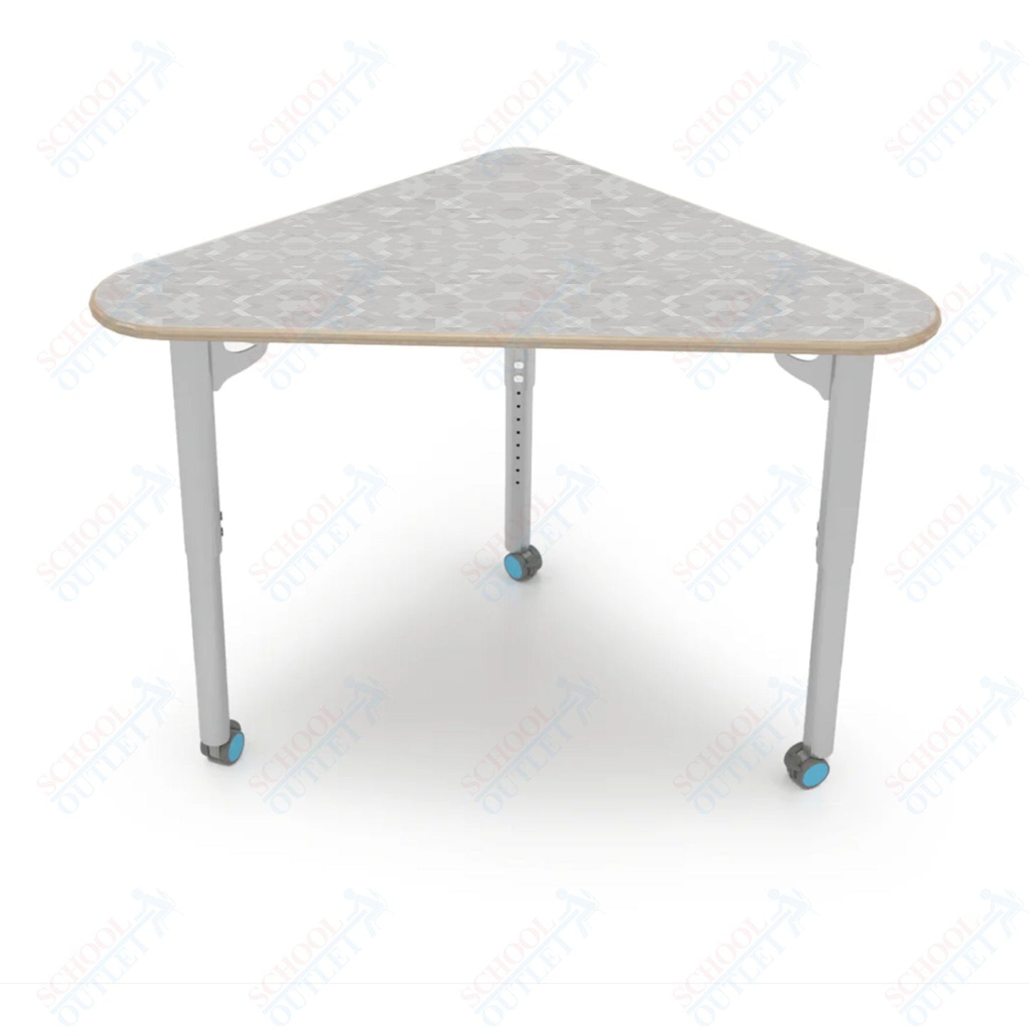 CEF ESTO Triangle Student Desk 41" x 25.25" High - Pressure Laminate Top on Baltic Birch and Adjustable Height Legs - SchoolOutlet