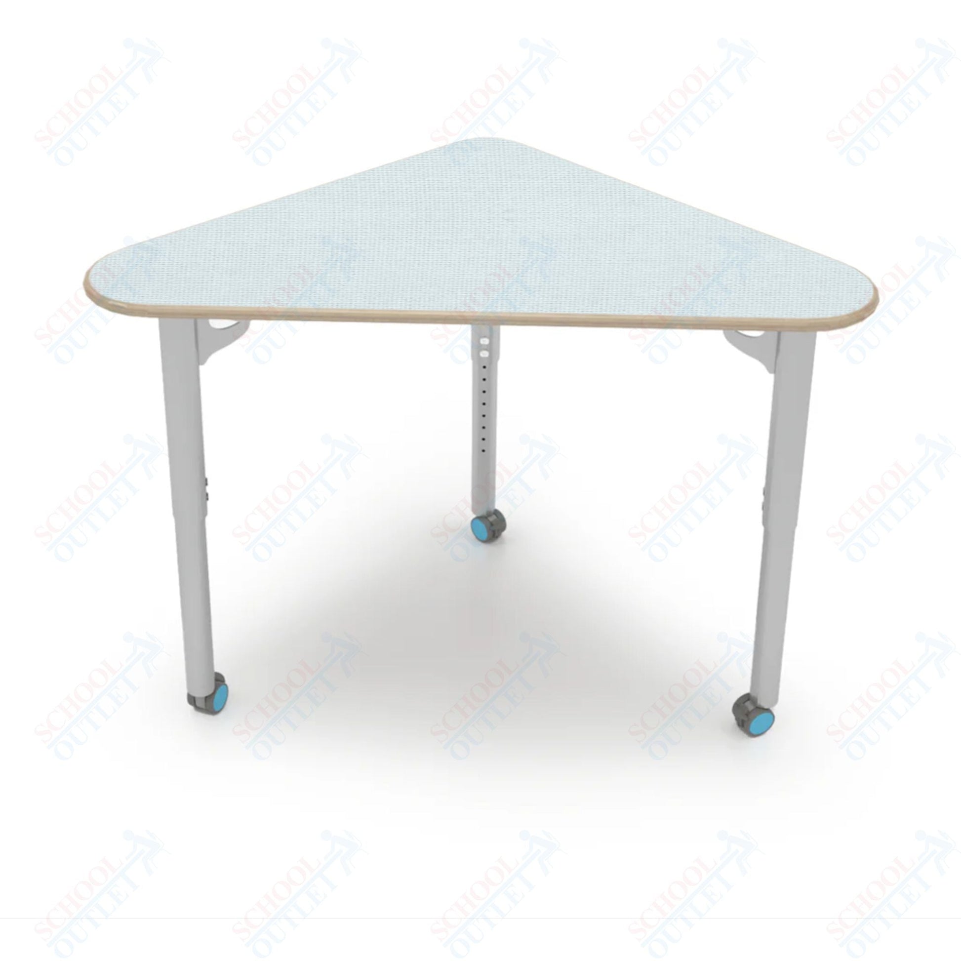 CEF ESTO Triangle Student Desk 41" x 25.25" High - Pressure Laminate Top on Baltic Birch and Adjustable Height Legs - SchoolOutlet