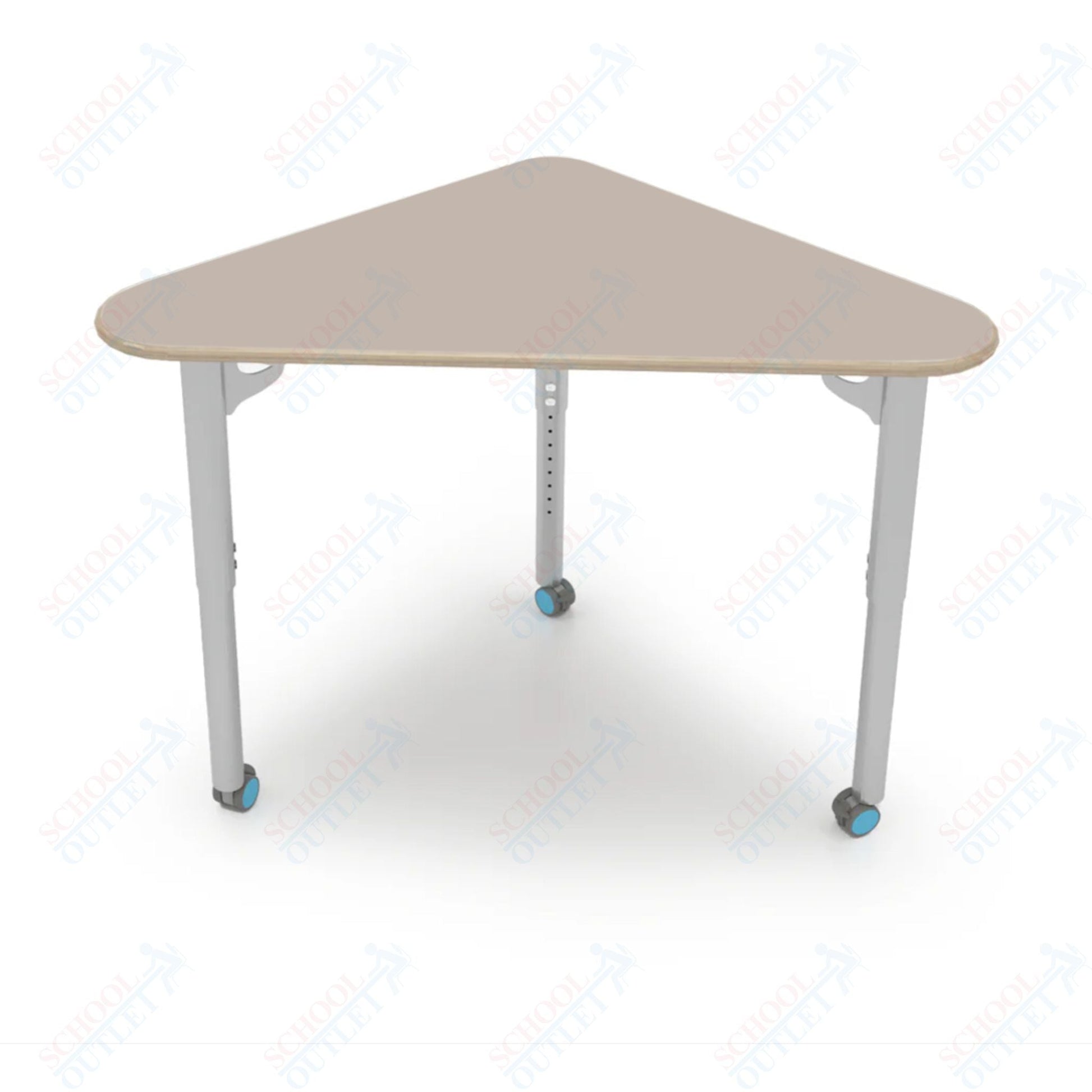 CEF ESTO Triangle Student Desk 41" x 25.25" High - Pressure Laminate Top on Baltic Birch and Adjustable Height Legs - SchoolOutlet