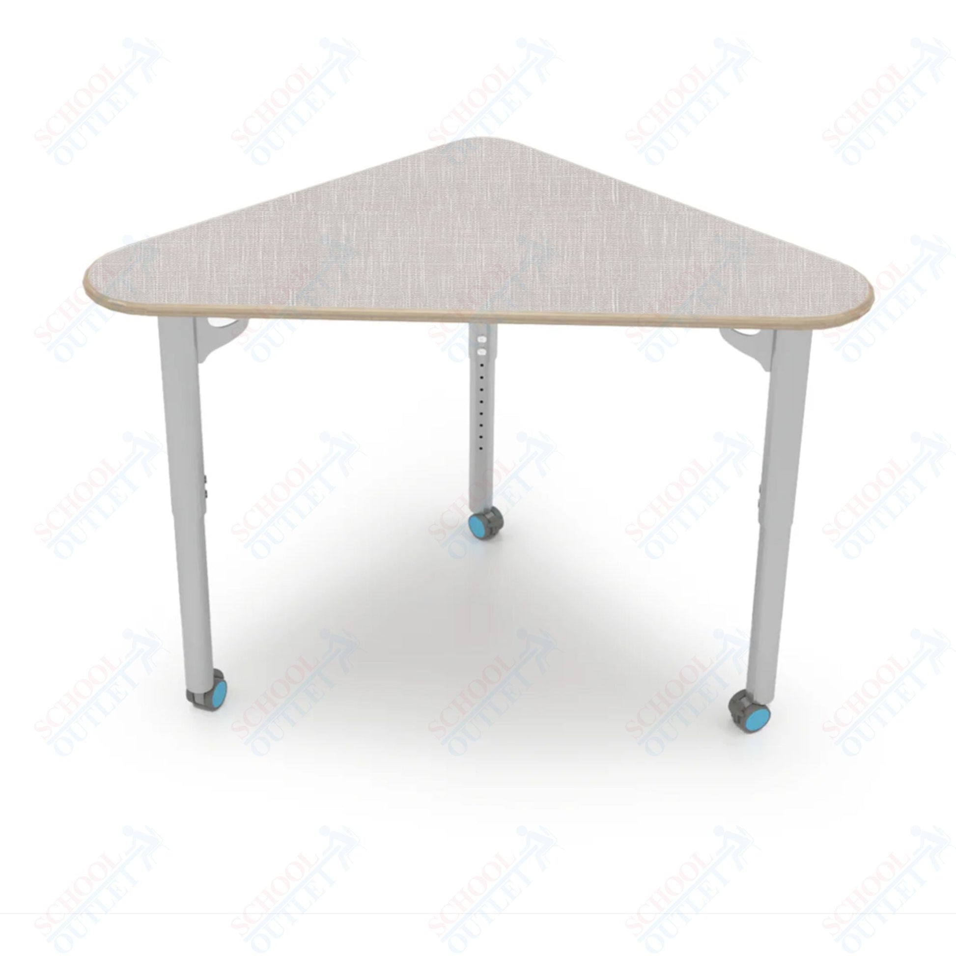 CEF ESTO Triangle Student Desk 41" x 25.25" High - Pressure Laminate Top on Baltic Birch and Adjustable Height Legs - SchoolOutlet