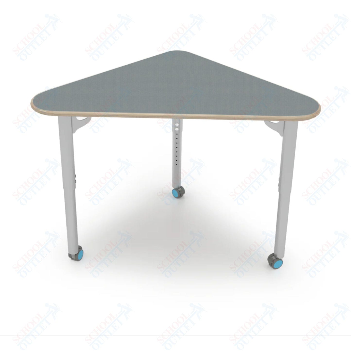 CEF ESTO Triangle Student Desk 41" x 25.25" High - Pressure Laminate Top on Baltic Birch and Adjustable Height Legs - SchoolOutlet