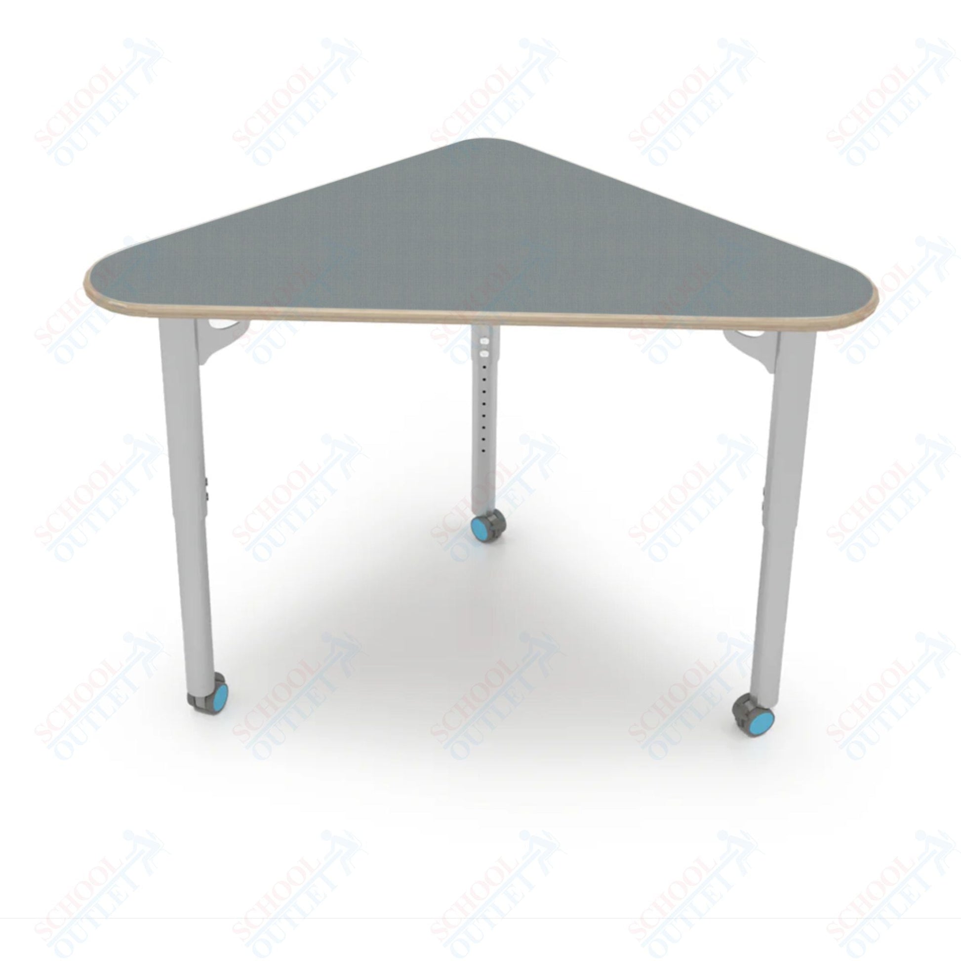 CEF ESTO Triangle Student Desk 41" x 25.25" High - Pressure Laminate Top on Baltic Birch and Adjustable Height Legs - SchoolOutlet