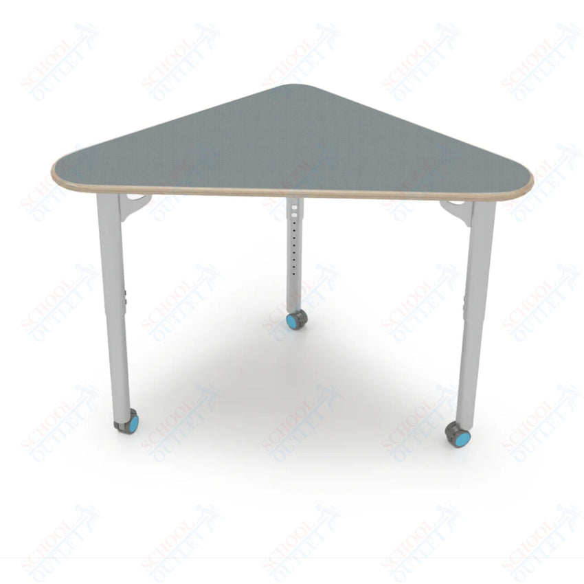 CEF ESTO Triangle Student Desk 41" x 25.25" High - Pressure Laminate Top on Baltic Birch and Adjustable Height Legs - SchoolOutlet