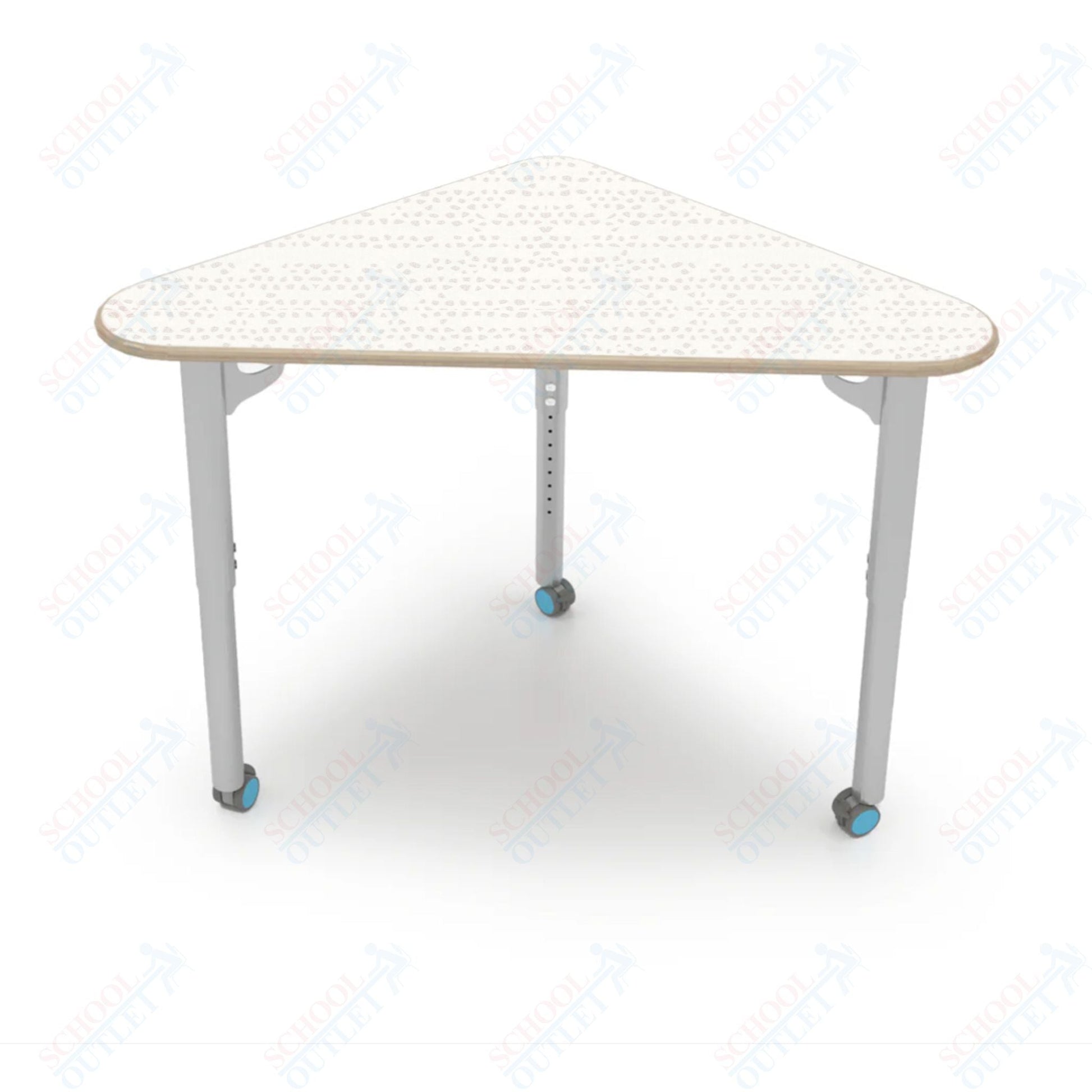 CEF ESTO Triangle Student Desk 41" x 25.25" High - Pressure Laminate Top on Baltic Birch and Adjustable Height Legs - SchoolOutlet