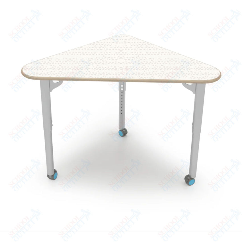 CEF ESTO Triangle Student Desk 41" x 25.25" High - Pressure Laminate Top on Baltic Birch and Adjustable Height Legs - SchoolOutlet