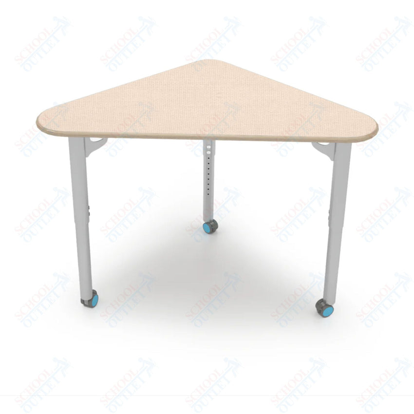 CEF ESTO Triangle Student Desk 41" x 25.25" High - Pressure Laminate Top on Baltic Birch and Adjustable Height Legs - SchoolOutlet