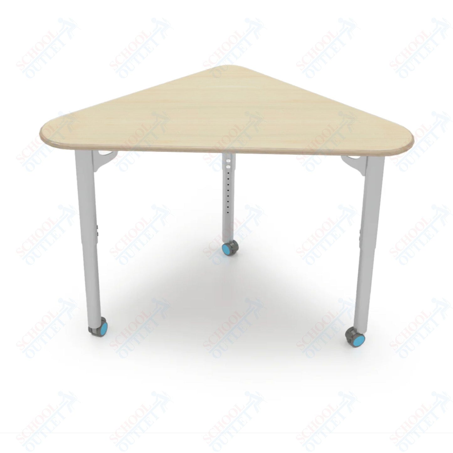 CEF ESTO Triangle Student Desk 41" x 25.25" High - Pressure Laminate Top on Baltic Birch and Adjustable Height Legs - SchoolOutlet