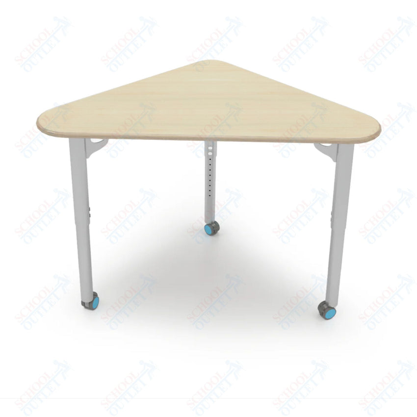 CEF ESTO Triangle Student Desk 41" x 25.25" High - Pressure Laminate Top on Baltic Birch and Adjustable Height Legs - SchoolOutlet