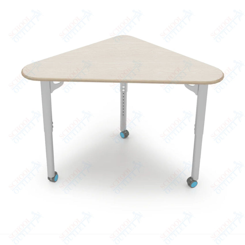 CEF ESTO Triangle Student Desk 41" x 25.25" High - Pressure Laminate Top on Baltic Birch and Adjustable Height Legs - SchoolOutlet