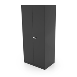 CEF Forge Metal Storage Cabinet 36" Wide x 78" Tall-Includes 4 Adjustable Shelves and 3 Drawer Storage System in Bottom & Metal Peg Board Panel in Top (CEF-FC-3678-5S-DD-3D-PG)