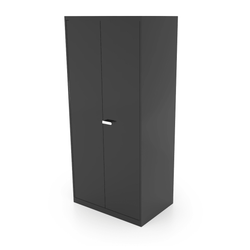 CEF Forge Metal Storage Cabinet 36" Wide x 78" Tall-Includes 4 Adjustable Shelves and a Pre Mounted 32" x 32" Metal Peg Board Panel in Top (CEF-FC-3678-5S-DD-PG)