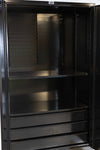 CEF Forge Heavy Duty Black Metal Storage Cabinet with Double Door, 48