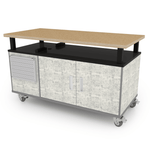 CEF Forge Durabench - Single - sided cabinet with 4 Split Shelves and Elevated Shop Top 30