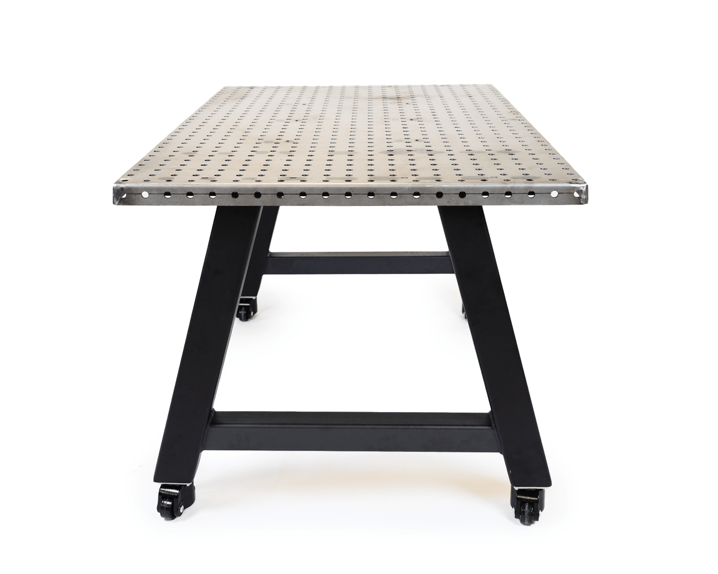 CEF Forge Quickset Welding Table 42"W x 60"L x 36"H 2" Raw Steel Top Welding Peg Friendly (CEF - FORGE - QSET - 4260 - WELD) - SchoolOutlet