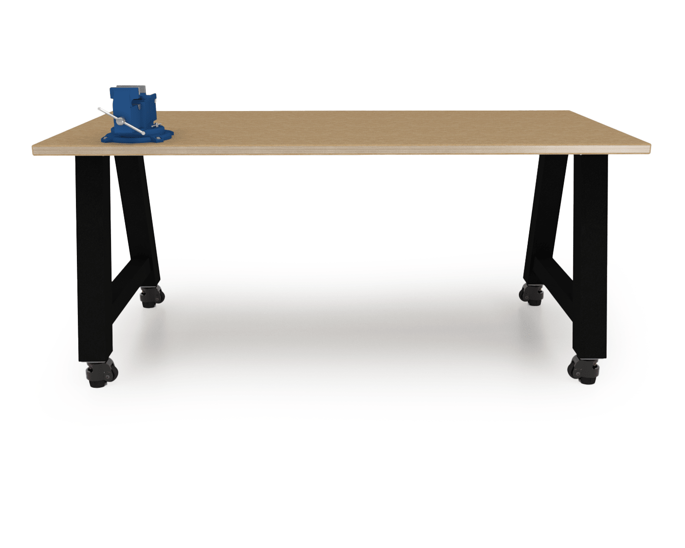 CEF Forge Quickset Table 42"W x 84"L x 36"H with 1.5" Shop Top HDF w/Plywood Core (CEF - FORGE - QSET - 4284 - ST) - SchoolOutlet