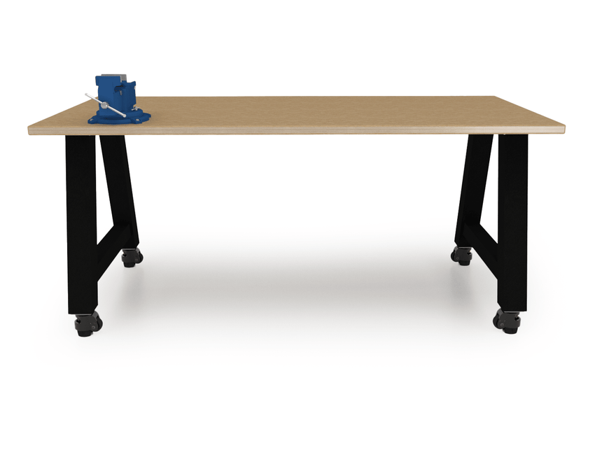 CEF Forge Quickset Table 42"W x 84"L x 36"H with 1.5" Shop Top HDF w/Plywood Core (CEF - FORGE - QSET - 4284 - ST) - SchoolOutlet
