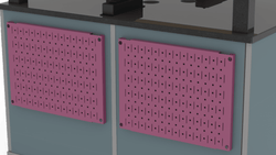 CEF 12" x 16" Metal Pegboard with 5 standard hooks included - ONLY SOLD WITH CEF TABLES (CEF-PEG-1216-XX)