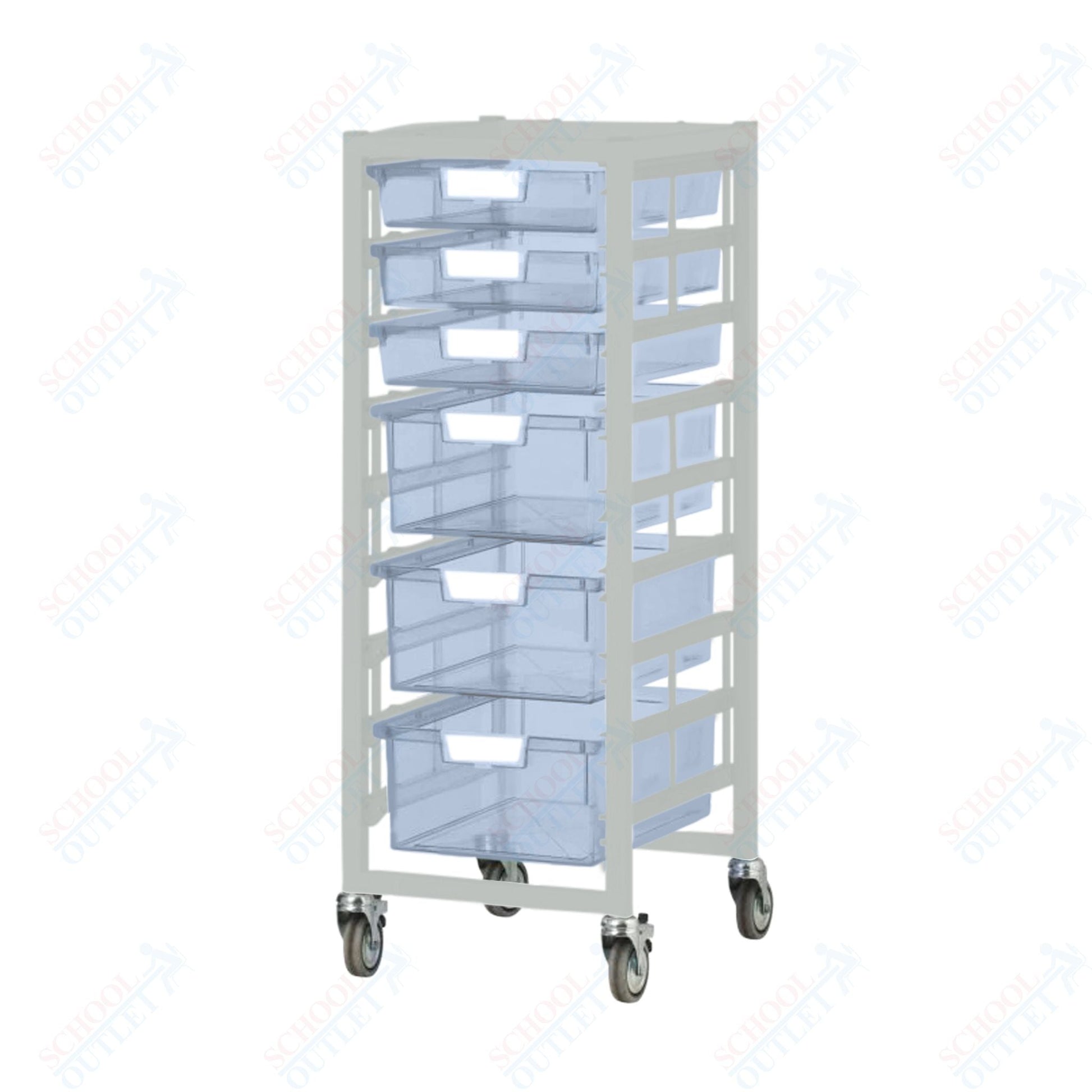 Certwood Nimble Tower - Slim Line - 9 Module - Mobile Storage Cart (CRT - CE2097LG) - SchoolOutlet