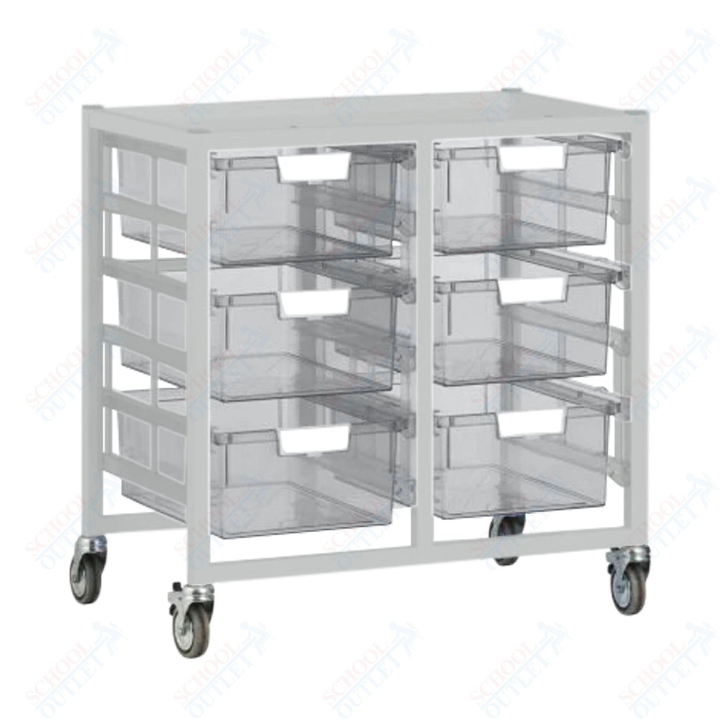 Certwood Swift Cart - Slim Line - 12 Module - Mobile Storage Cart (CRT - CE2101) - SchoolOutlet
