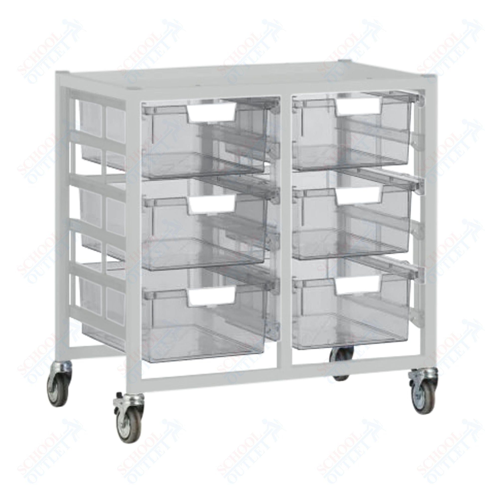 Certwood Swift Cart - Slim Line - 12 Module - Mobile Storage Cart (CRT - CE2101) - SchoolOutlet