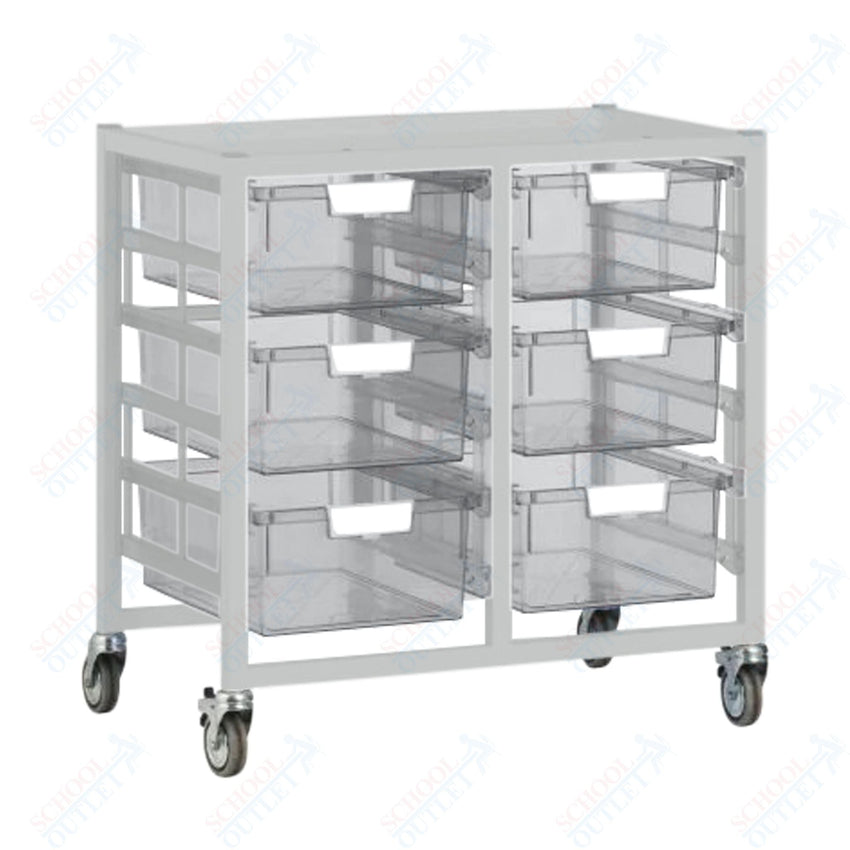 Certwood Swift Cart - Slim Line - 12 Module - Mobile Storage Cart (CRT - CE2101) - SchoolOutlet