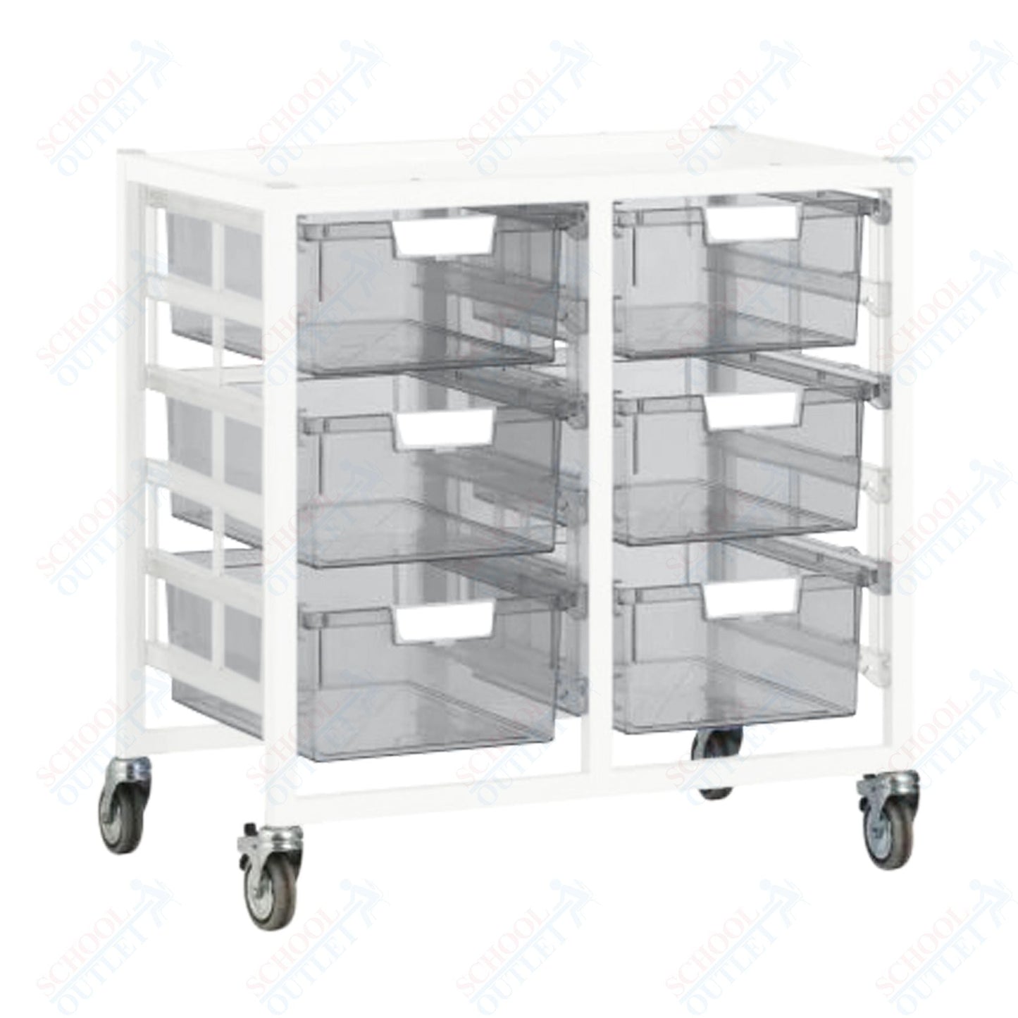 Certwood Swift Cart - Slim Line - 12 Module - Mobile Storage Cart (CRT - CE2101) - SchoolOutlet