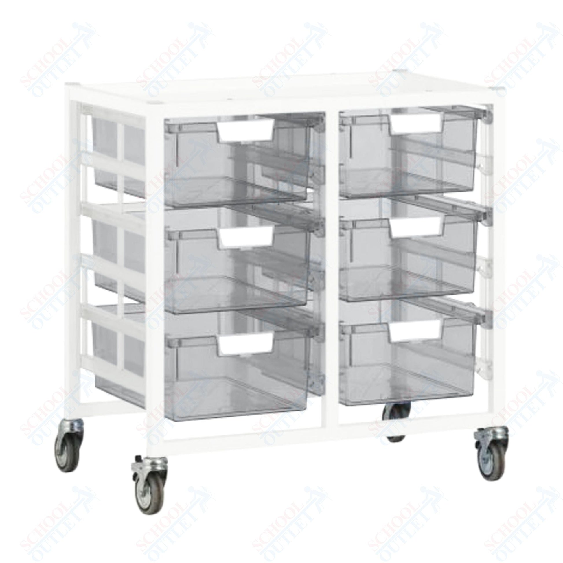 Certwood Swift Cart - Slim Line - 12 Module - Mobile Storage Cart (CRT - CE2101) - SchoolOutlet