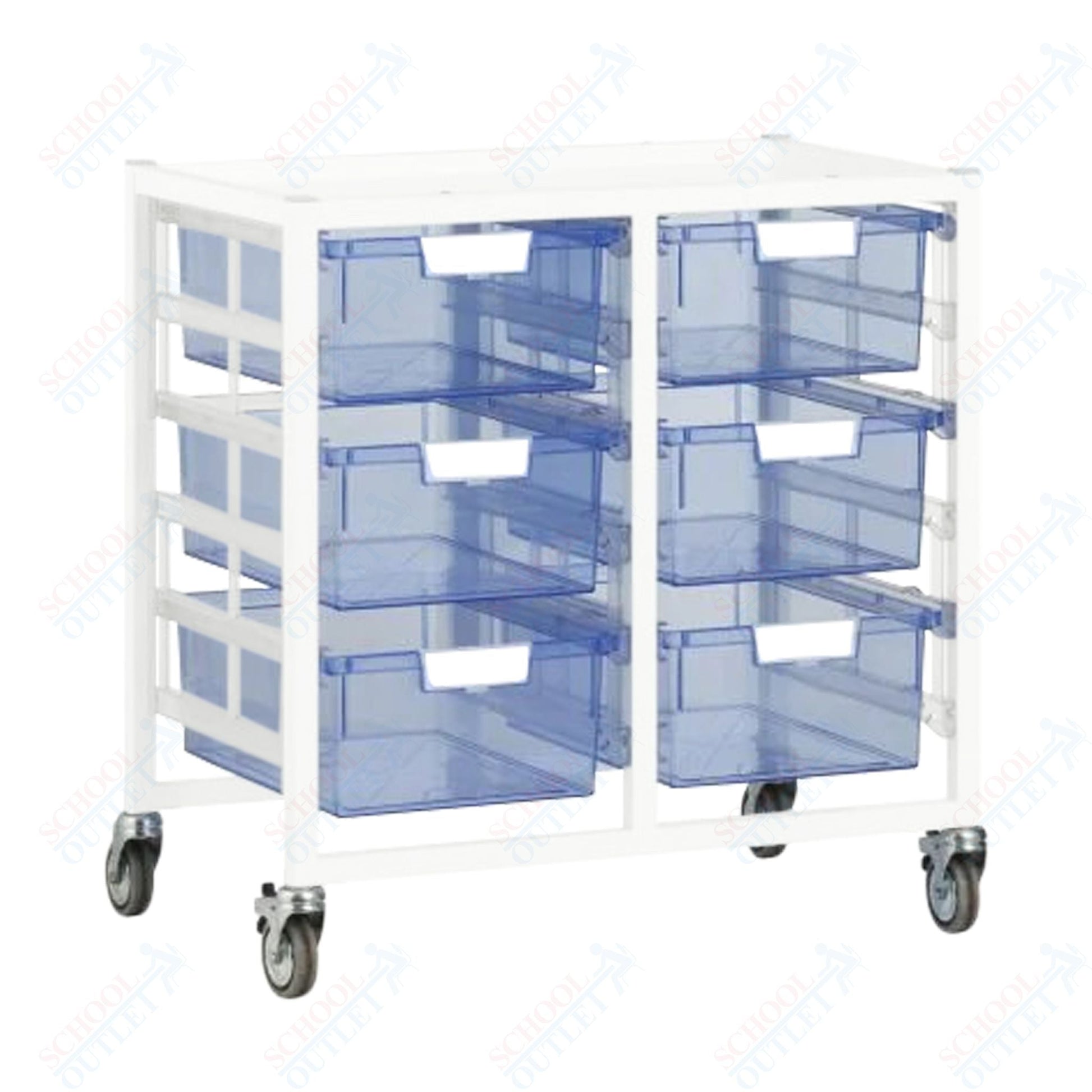 Certwood Swift Cart - Slim Line - 12 Module - Mobile Storage Cart (CRT - CE2101) - SchoolOutlet