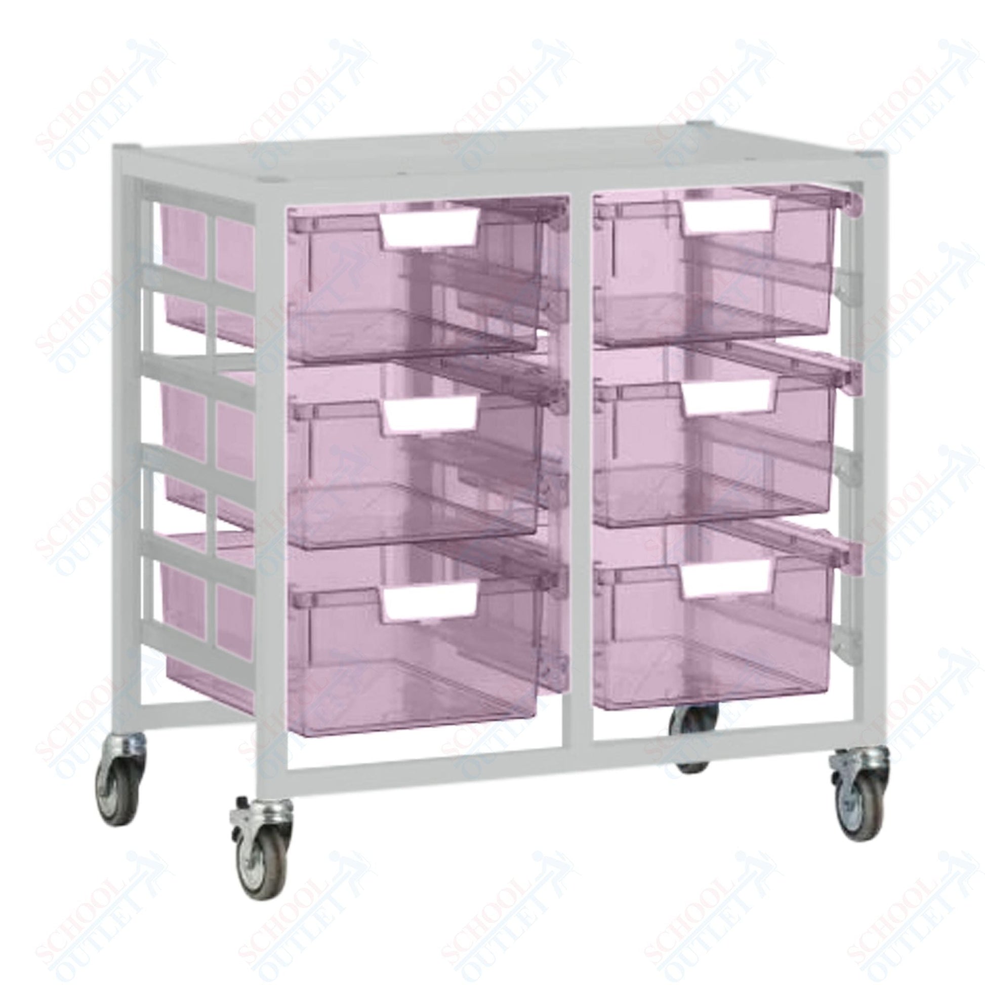 Certwood Swift Cart - Slim Line - 12 Module - Mobile Storage Cart (CRT - CE2101) - SchoolOutlet