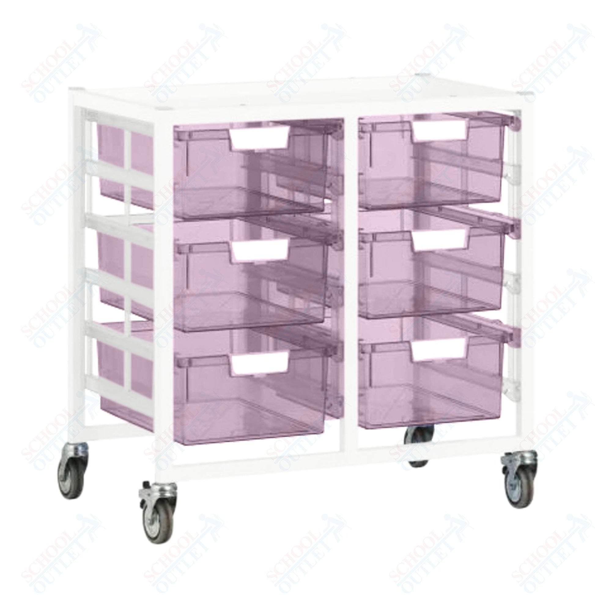Certwood Swift Cart - Slim Line - 12 Module - Mobile Storage Cart (CRT - CE2101) - SchoolOutlet