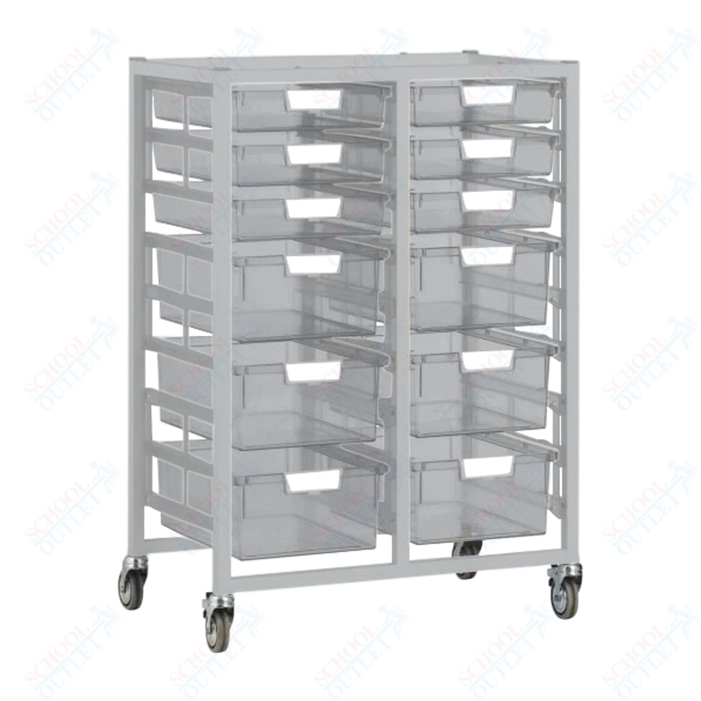 Certwood Swift Tower - Slim Line - 18 Module - Mobile Storage Cart (CRT - CE2102) - SchoolOutlet