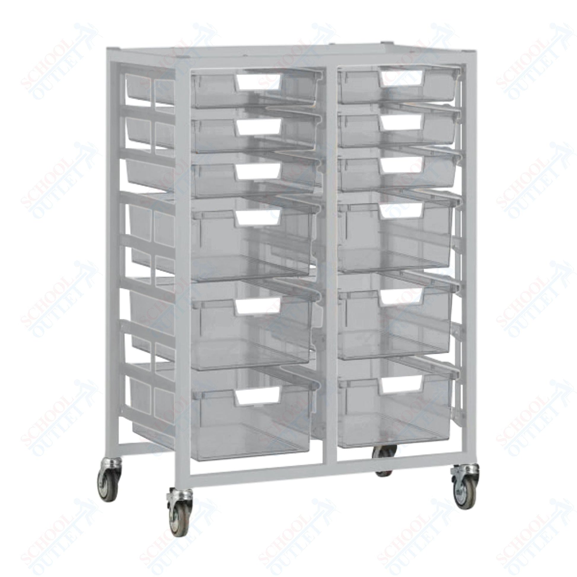 Certwood Swift Tower - Slim Line - 18 Module - Mobile Storage Cart (CRT - CE2102) - SchoolOutlet