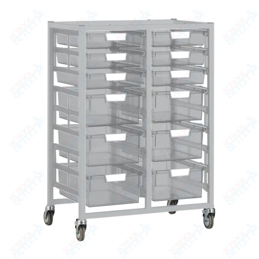 Certwood Swift Tower - Slim Line - 18 Module - Mobile Storage Cart (CRT - CE2102) - SchoolOutlet