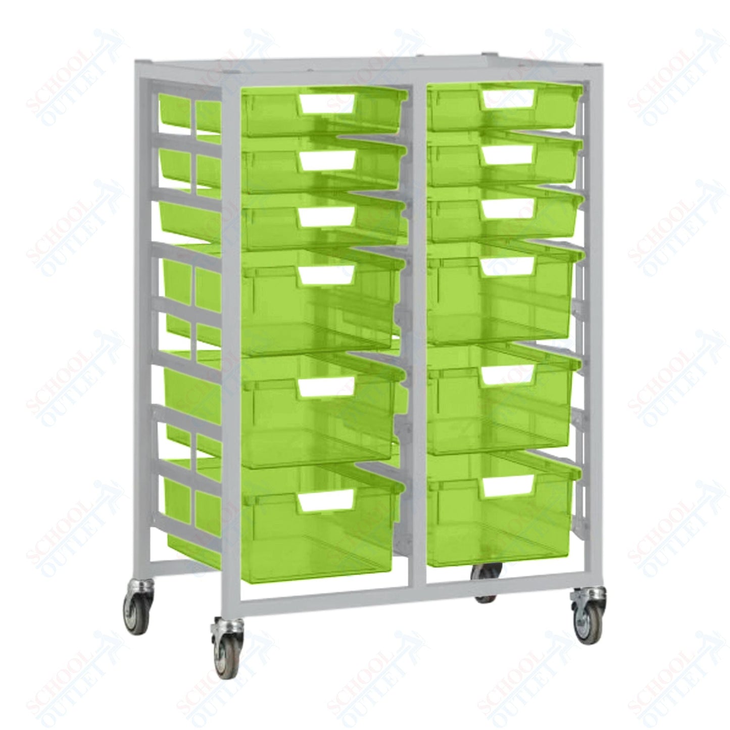 Certwood Swift Tower - Slim Line - 18 Module - Mobile Storage Cart (CRT - CE2102) - SchoolOutlet