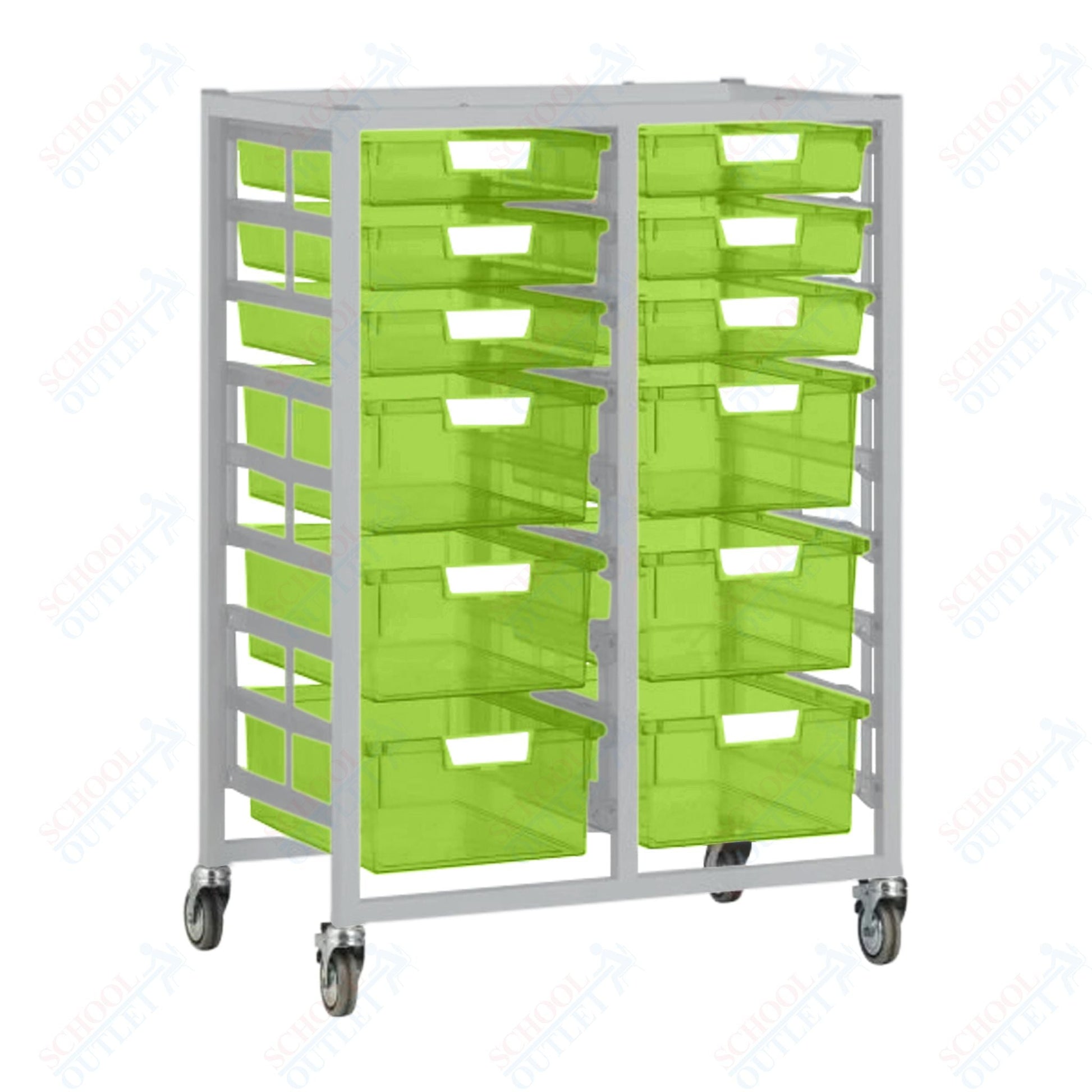 Certwood Swift Tower - Slim Line - 18 Module - Mobile Storage Cart (CRT - CE2102) - SchoolOutlet