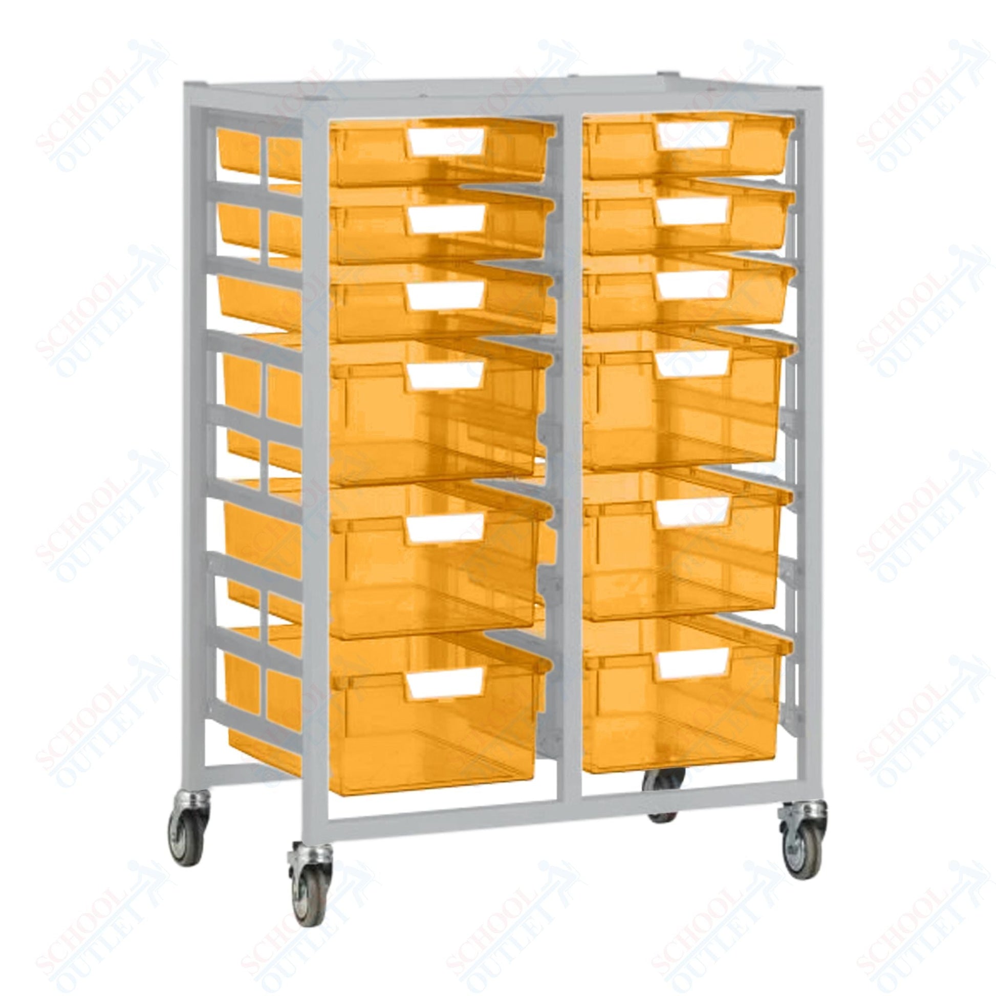 Certwood Swift Tower - Slim Line - 18 Module - Mobile Storage Cart (CRT - CE2102) - SchoolOutlet