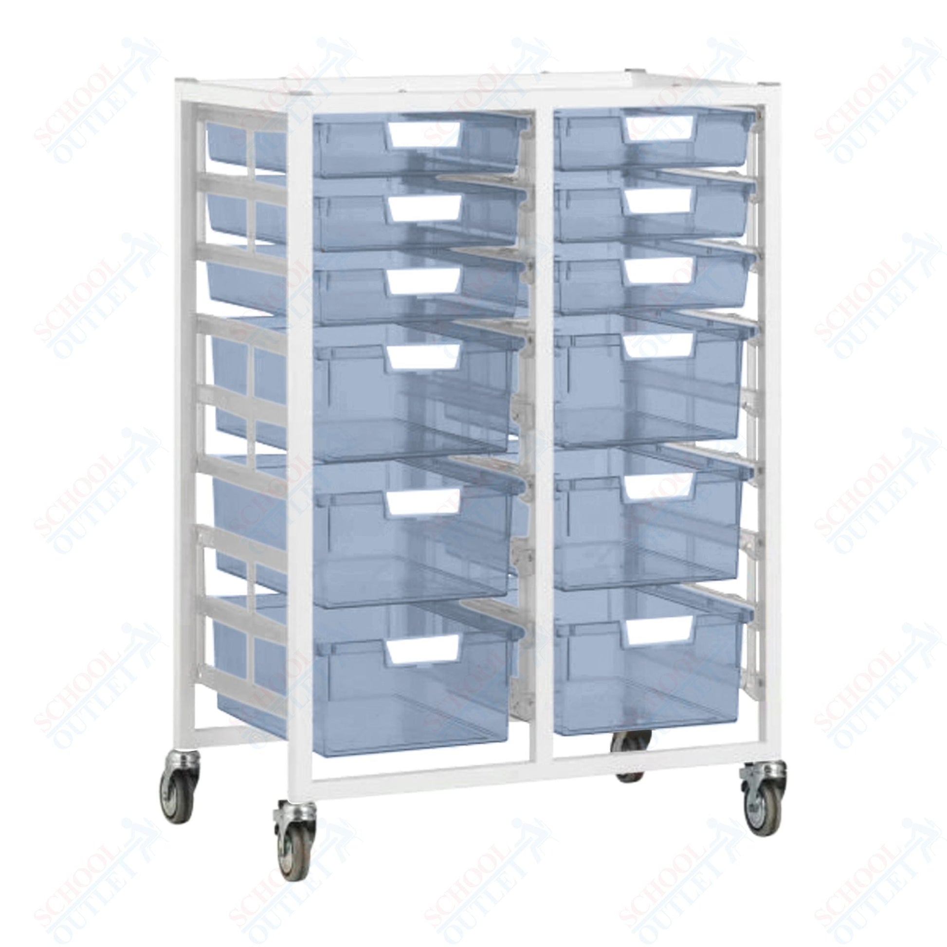Certwood Swift Tower - Slim Line - 18 Module - Mobile Storage Cart (CRT - CE2102) - SchoolOutlet